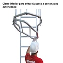 Escalera vertical de seguridad con jaula de protección SVS2