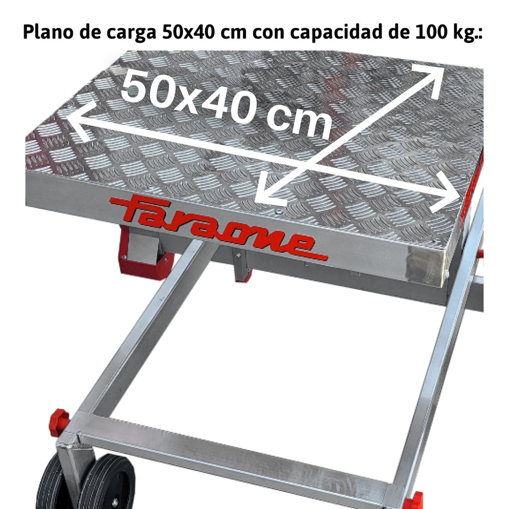 PICK | Escalera con plataforma y plano de carga eléctrico