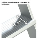 SY60 | Escalera de aluminio con plataforma y cuatro ruedas