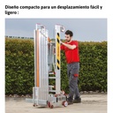 HW.BIG | Elevador de materiales en aluminio, capacidad máxima hasta 250 kg.