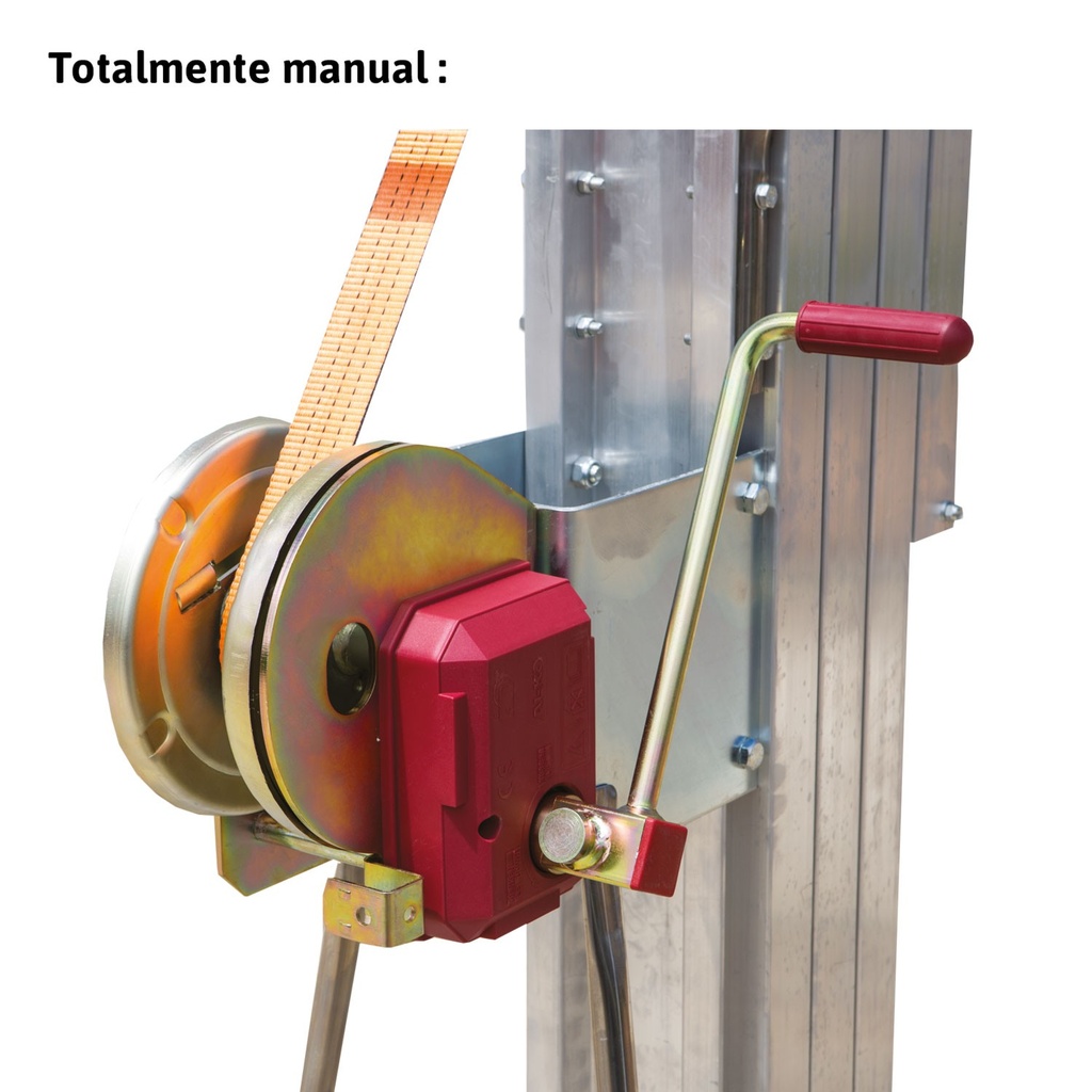 HW.BIG | Elevador de materiales en aluminio, capacidad máxima hasta 250 kg.