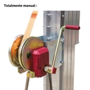 HW.S | Elevador de materiales en aluminio, capacidad máxima hast 200 kg.