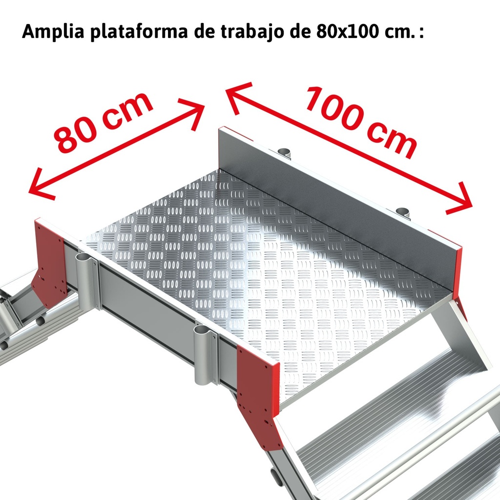 SP45 | Escalera puente con plataforma | Inclinación 45º