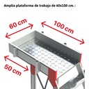 SB60 | Escalera de aluminio con plataforma y vuelo