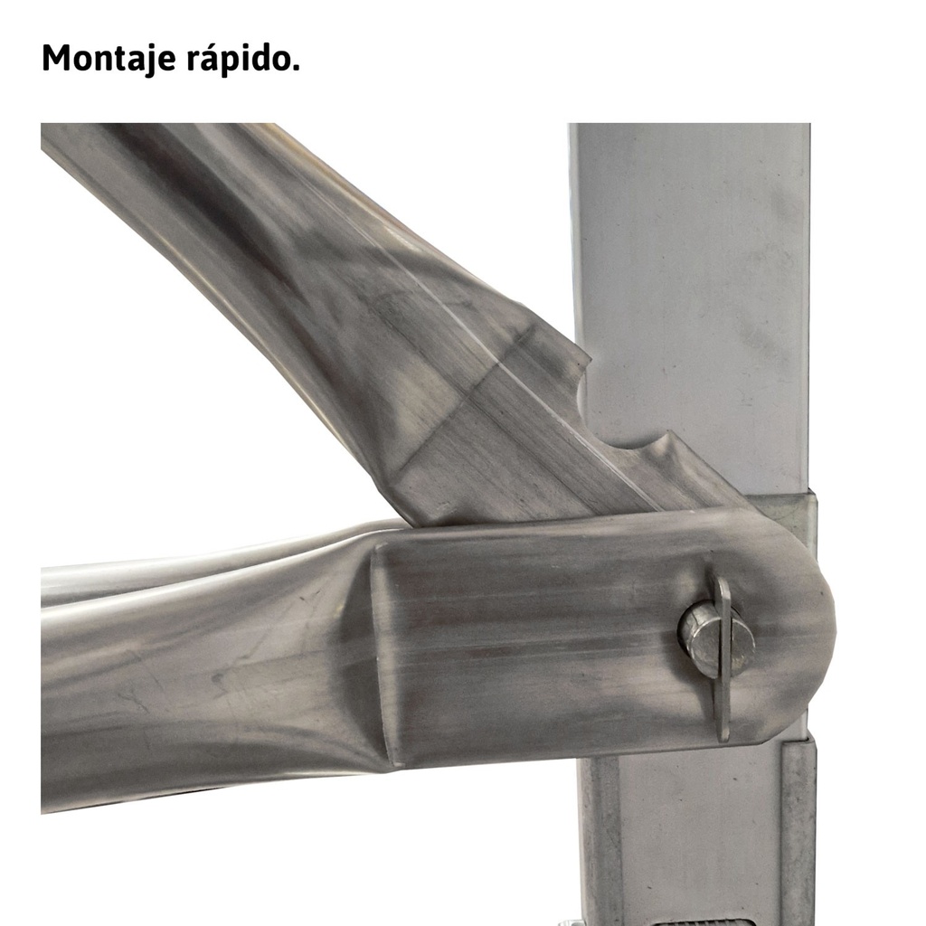 RAPIDO 160 | Andamio de aluminio con ruedas y plataforma de 160×80 cm.