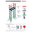 RAPIDO140 | Andamio de aluminio con ruedas y plataforma de 140×60 cm.