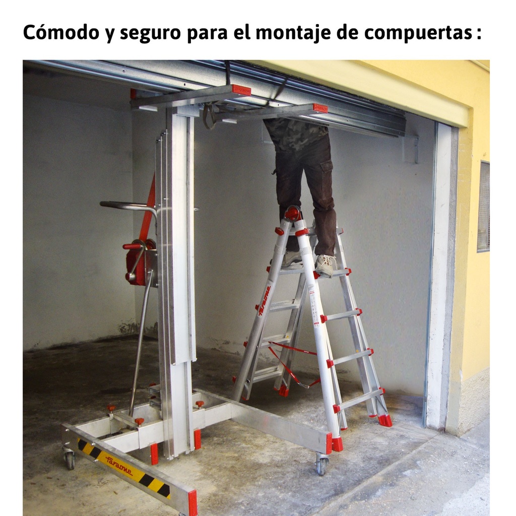 HW.S | Elevador de materiales en aluminio, capacidad máxima hast 200 kg.