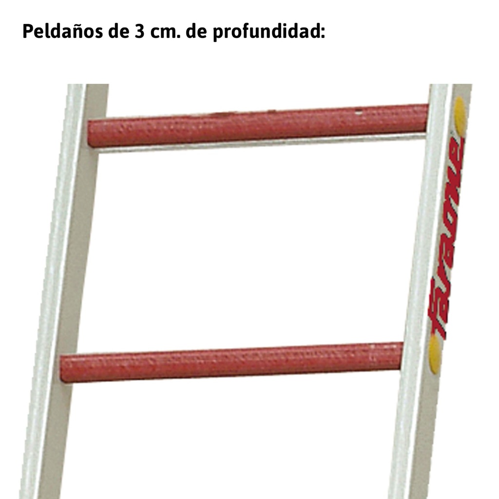 2TFV/EC | Escalera de fibra de vidrio extensible con cuerda