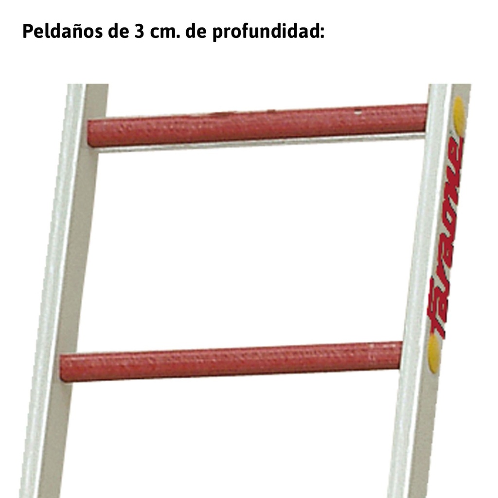 2TFVE | Escalera extensible de 2 tramos de fibra de vidrio