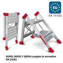 SGP | Taburete de alta seguridad en aluminio