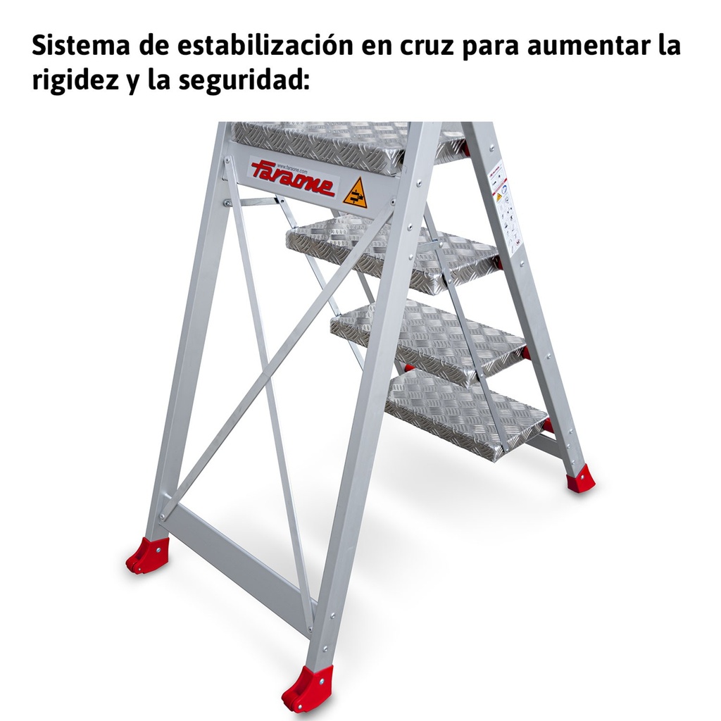 SGP | Taburete de alta seguridad en aluminio