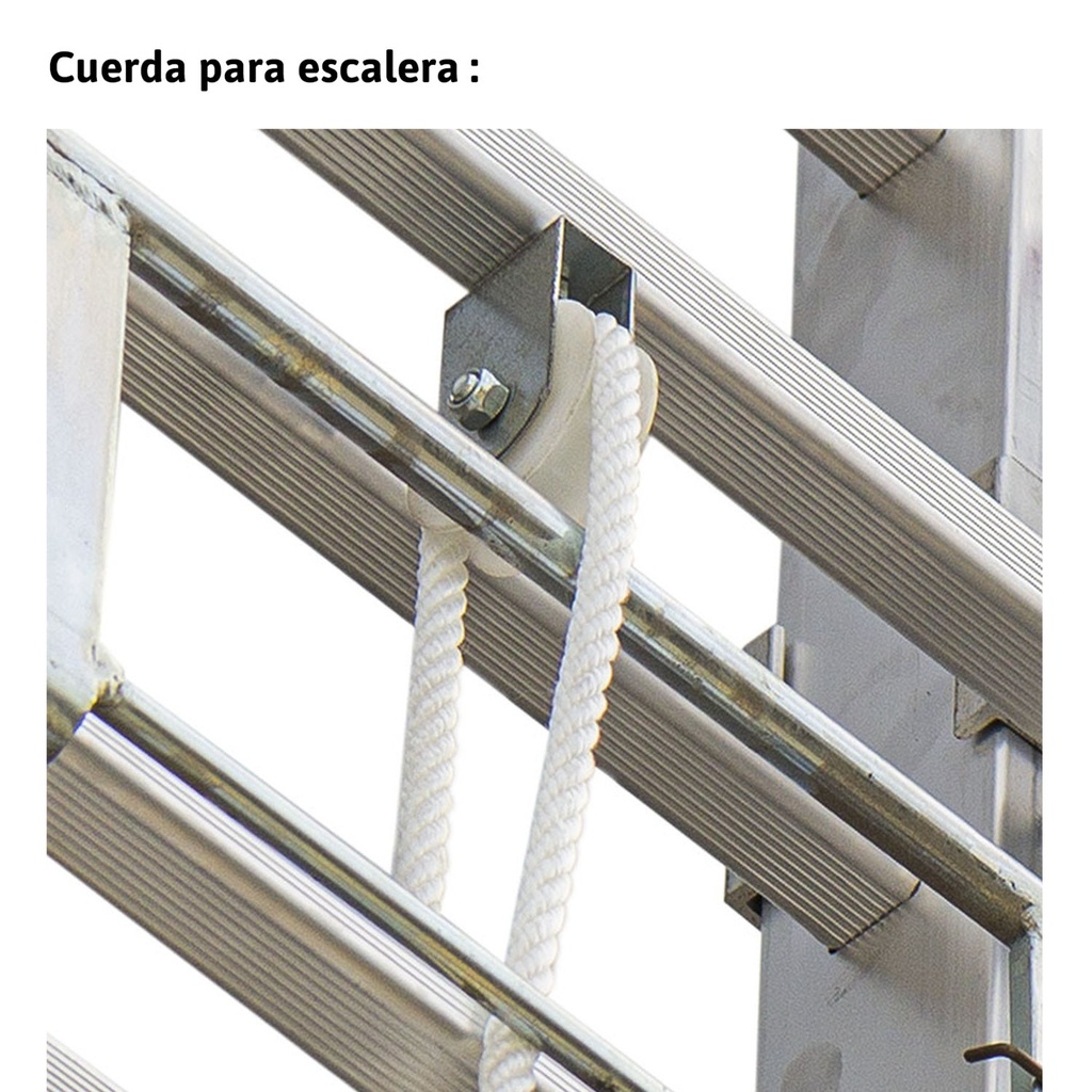 EN 200 ESCALERA EXTENSIBLE CON CUERDA DE 2 ELEMENTOS PARA USO EN APOYO