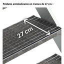 SY-T ESCALERA DE TRAMEX CON PLATAFORMA Y BASE CON RUEDAS. INCLINACION 45°