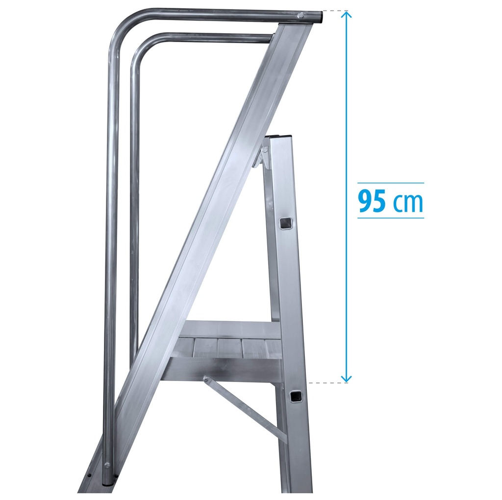 2XL-Escalera móvil con plataforma, plegable