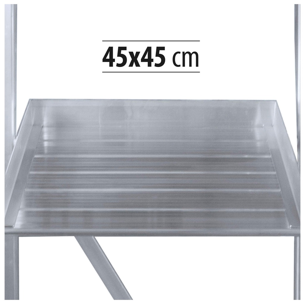 2XL-S Escalera móvil con plataforma, plegable