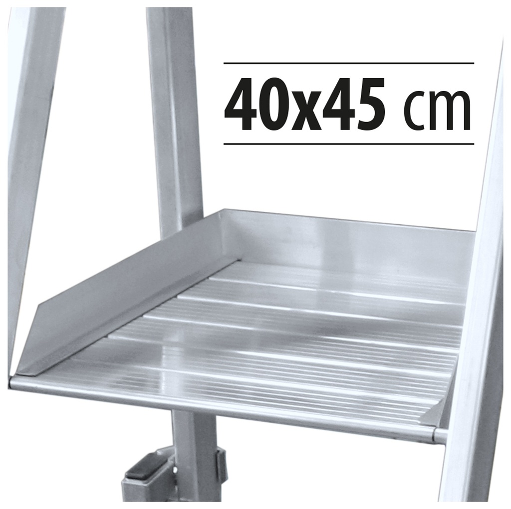 EPX-400 ESCALERA MOVIL CON PLATAFORMA, PLEGABLE Y EXTENSIBLE