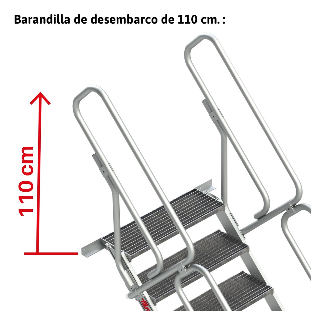 SG-T | Escalera para entreplantas y altillos | Tramex | Inclinación 45º