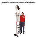 PL | Escalera plegable con amplia plataforma de trabajo