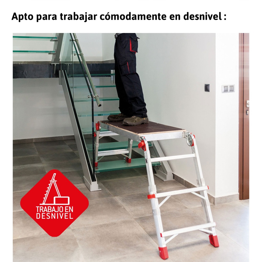 PLAT | Plataforma de trabajo plegable y regulable en altura