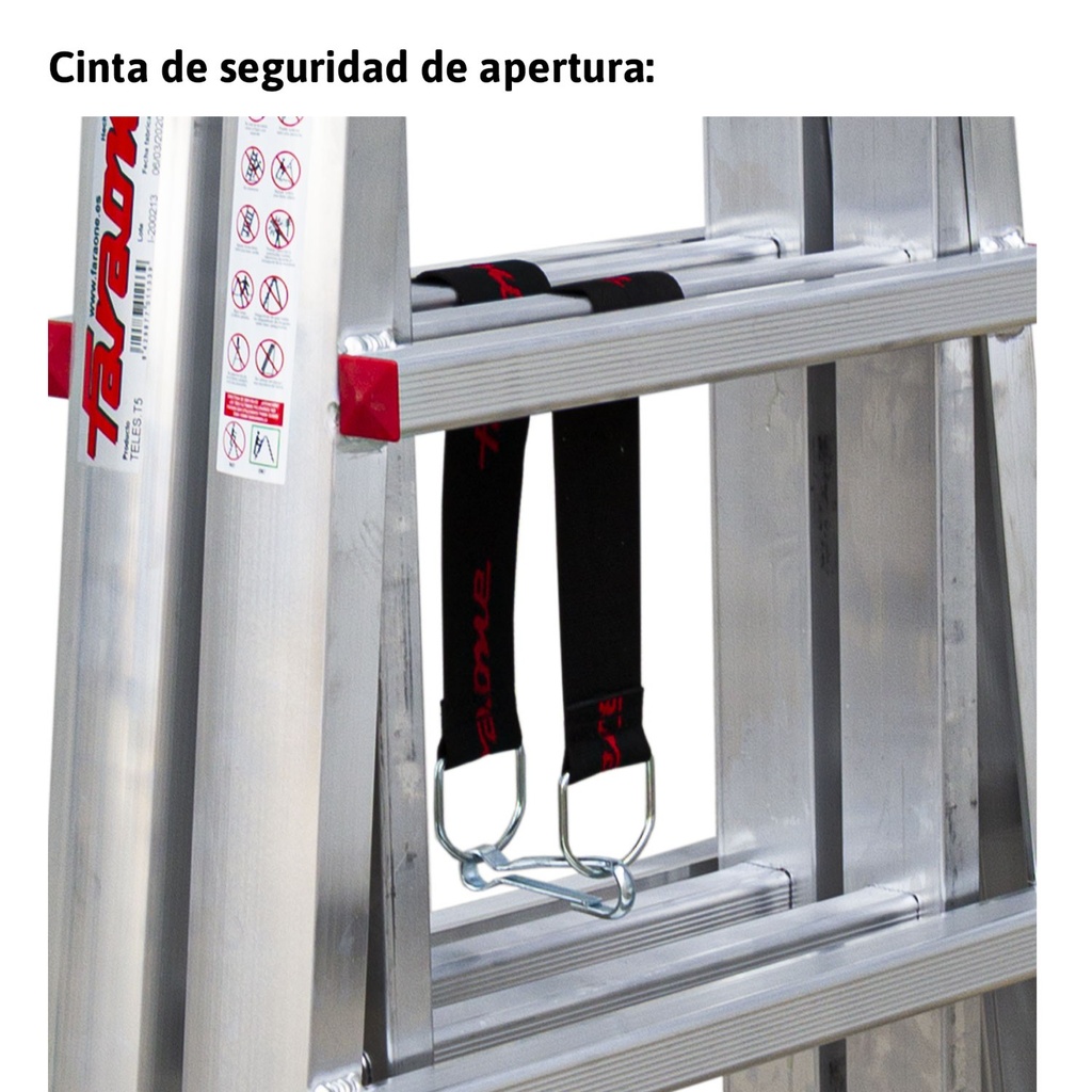 TELES | Escalera telescópica de aluminio multiusos súper profesional