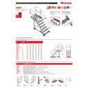 SB45 | Escalera de aluminio con plataforma y vuelo| Inclinación de 45º