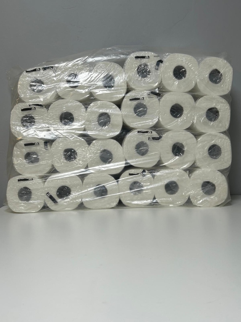 PAPEL HIGIENICO DOMESTICO 36 M. 8 PACKS DE 6 ROLLOS, TOTAL 48 ROLLOS