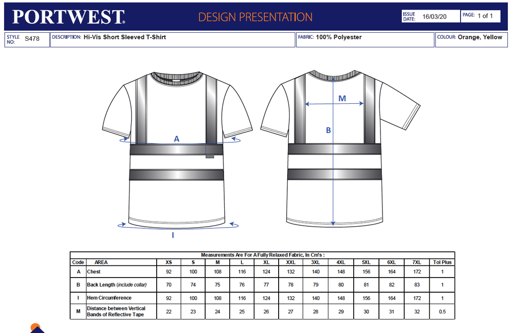 S478 - Camiseta Hi-Vis S/S