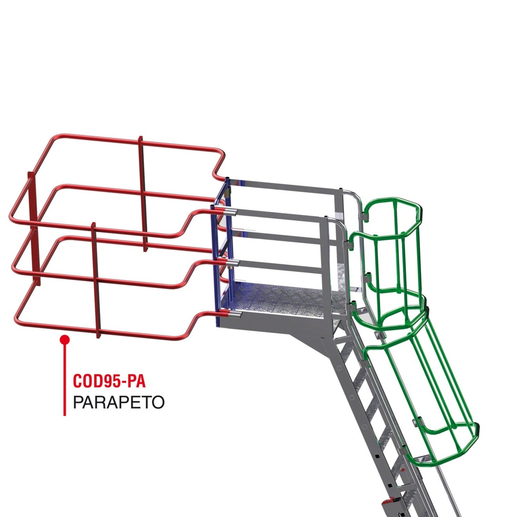 COD95-PA PARAPETO PARA TRABAJAR EN SEGURIDAD EN TECHO