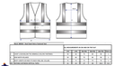 C370 - Chaleco de alta visibilidad con tirantes y dos bandas