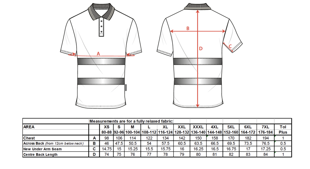 S171 - Polo de alta visibilidad Cotton Comfort de manga corta  Naranja