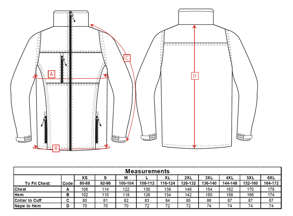 TK50 - Chaqueta Softshell (3 capas)