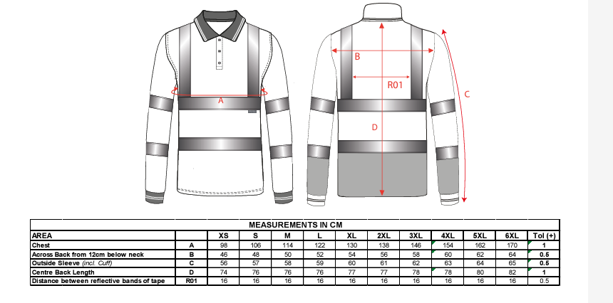 S279 - Polo alta visibilidad de manga larga Contrast Naranja/Marino