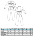 C811 - Mono de trabajo de algodón Talla 4XL