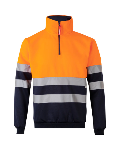 SUDADERA BICOLOR CREMALLERA AV