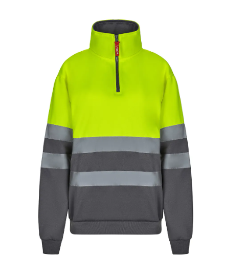 SUDADERA BICOLOR CREMALLERA AV