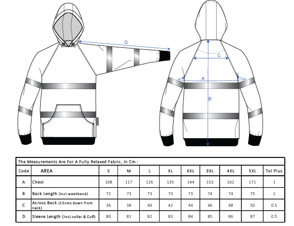 B304 - Sudadera de alta visibilidad con capucha