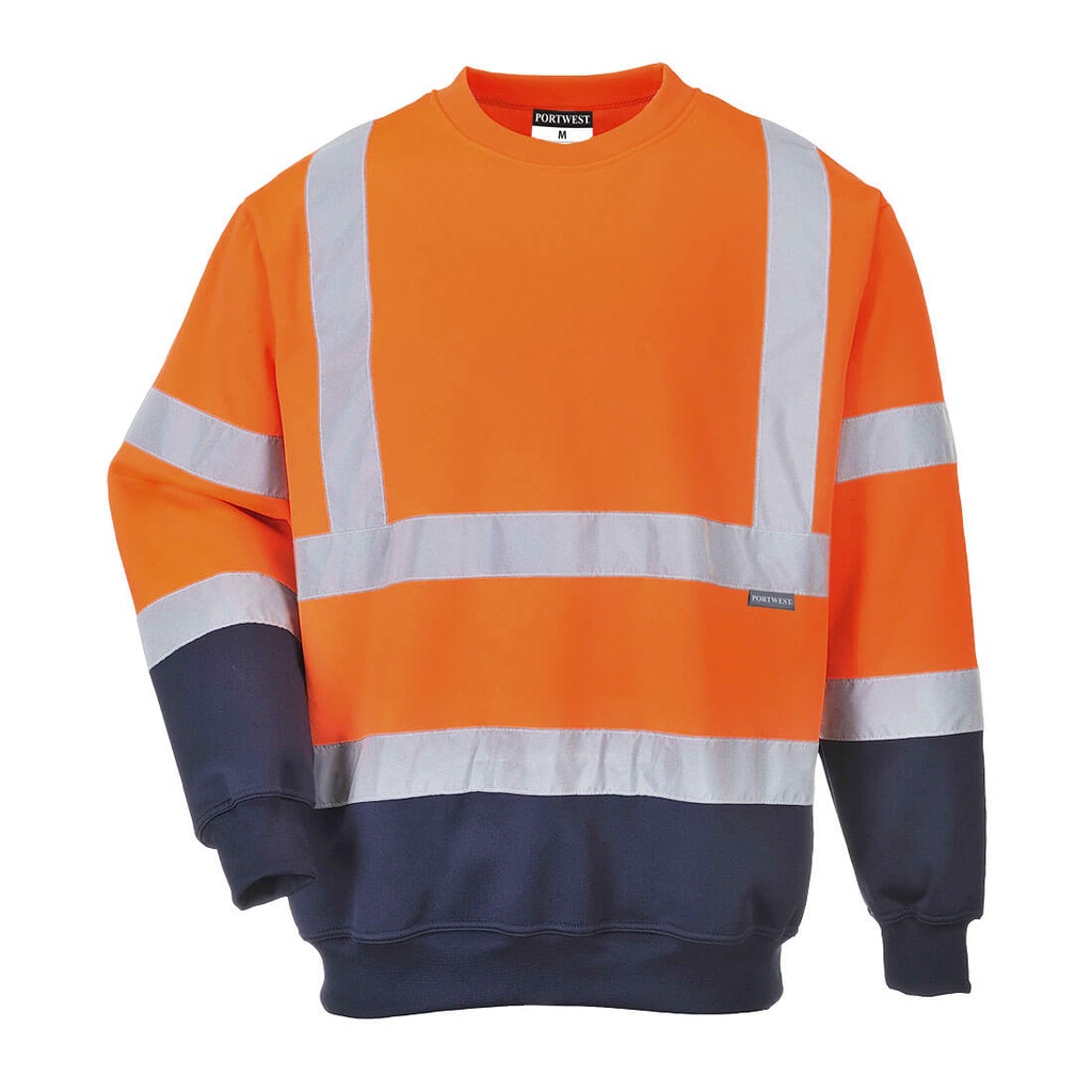 B306 - Sudadera bicolor de alta visibilidad