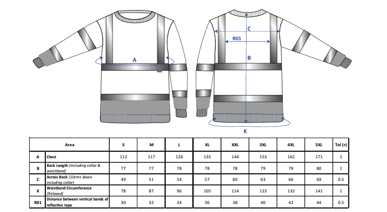 B306 - Sudadera bicolor de alta visibilidad