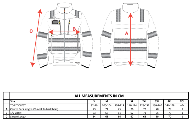 DX473 - Chaqueta DX4 de alta visibilidad Hybrid Baffle