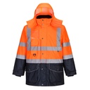 S426 - Parka 7 en 1 de alta visibilidad Contrast Traffic