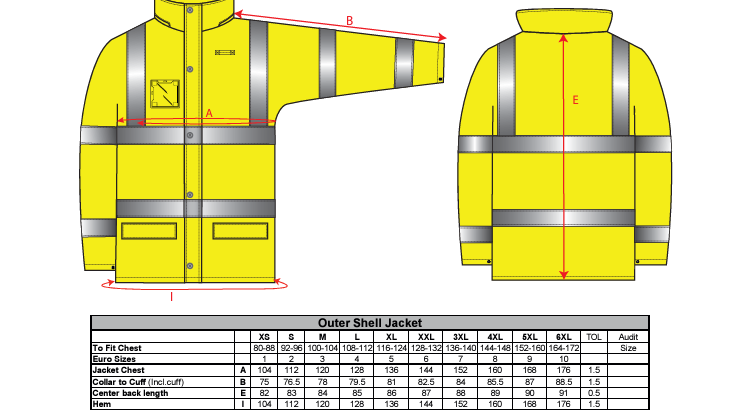 S765 - Parka 5 en 1 Essential de alta visibilidad