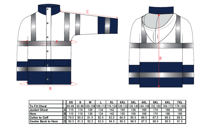 S467 - Chaqueta Hi-Vis Contrast Winter Traffic