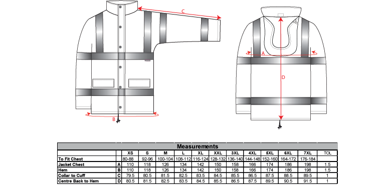 S461 - Chaqueta de alta visibilidad transpirable Winter Traffic