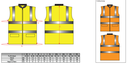 S469 - Chaleco de calor de alta visibilidad reversible