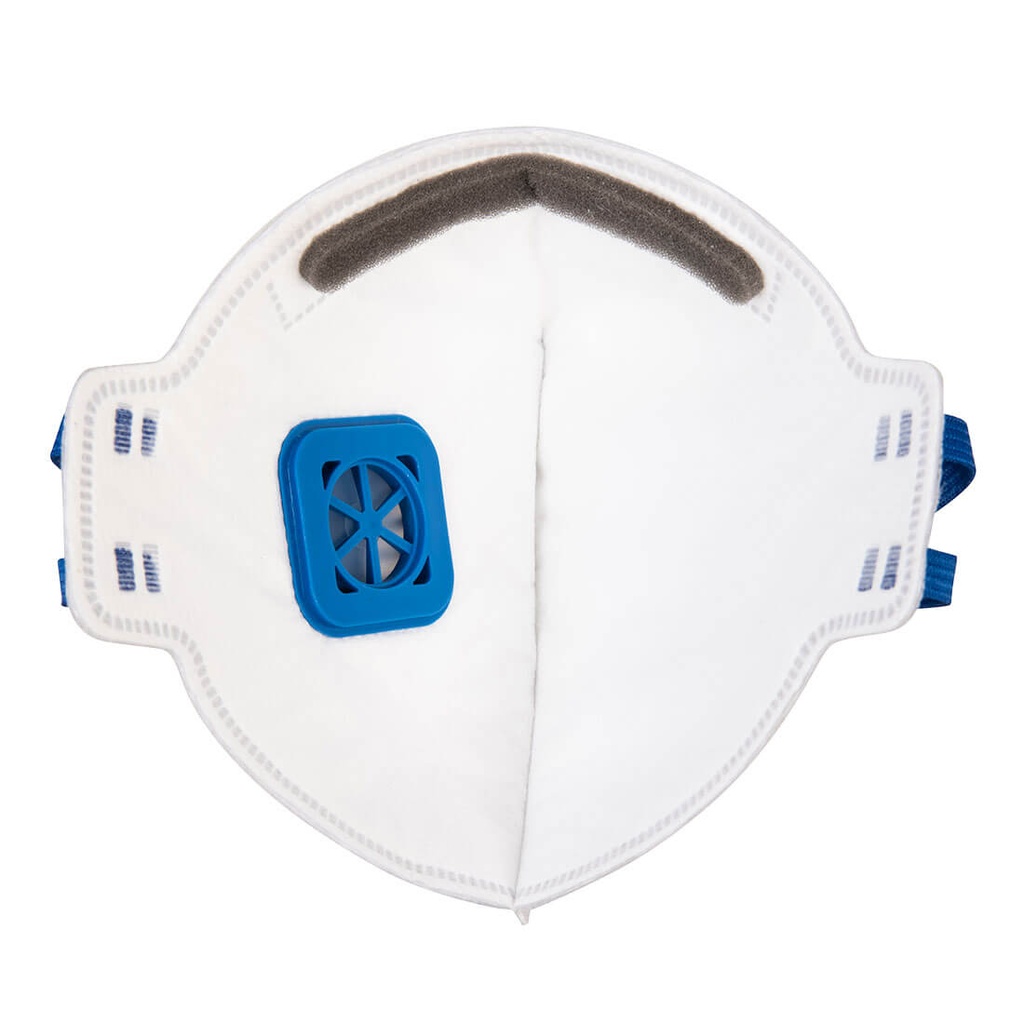 P251 - Mascarilla plegable con válvula FFP2  Blanco. cajas de  20  unidades