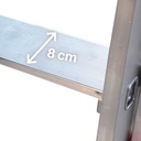 PL-PICK Escalera plegable con amplia plataforma de trabajo y bandeja superior