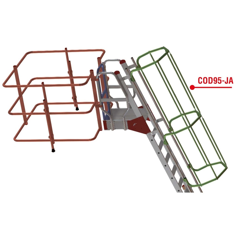 COD95-JA JAULA DE ASCENSO DE SEGURIDAD