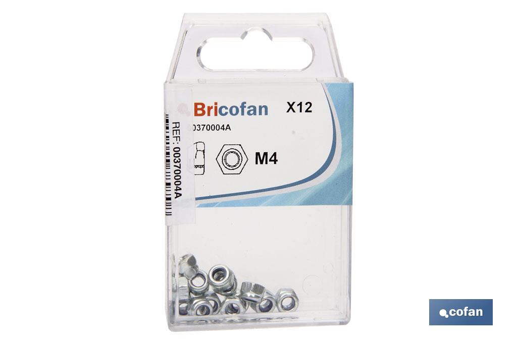 Imagen Adicional de Tuercas Hexagonales Autoblocante Nylon DIN 985 Blíster Estándar