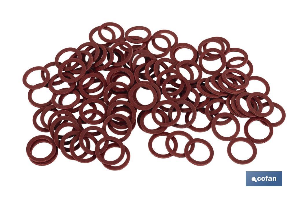 Imagen Adicional de Arandela de Fibra Roja