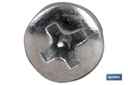 Imagen Adicional de Tornillo Roscachapa Cabeza Cilíndrica Abombada Phillips Zincado